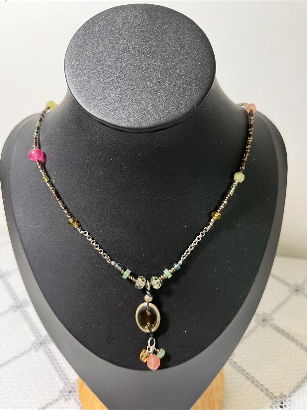 SILPADA Silver Seed Bead Necklace
Dangle Bead Pendant 
Like new